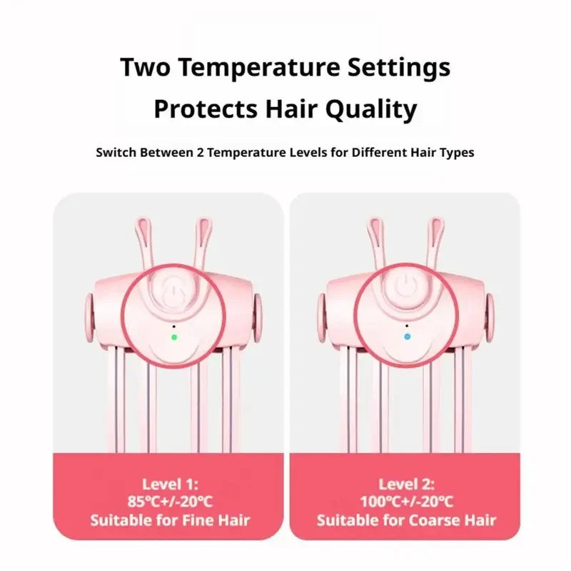 Electric Heated Root Volumizing Clip – Rechargeable Hair Styler Heated Hair Styling Clip PLUSH