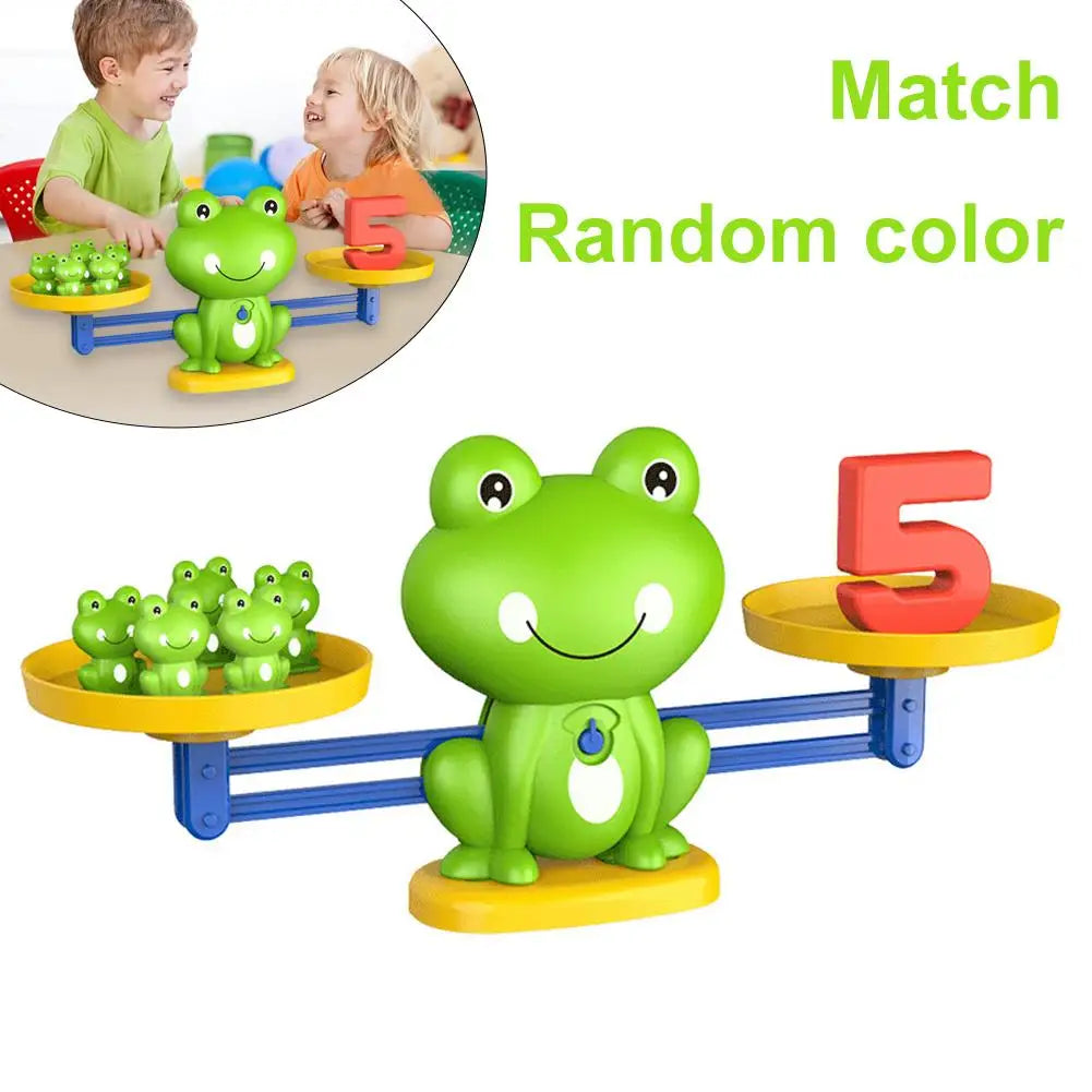 Frog Balance Scale Math Toy – Kids Addition & Subtraction Game Educational Math Toy PLUSH