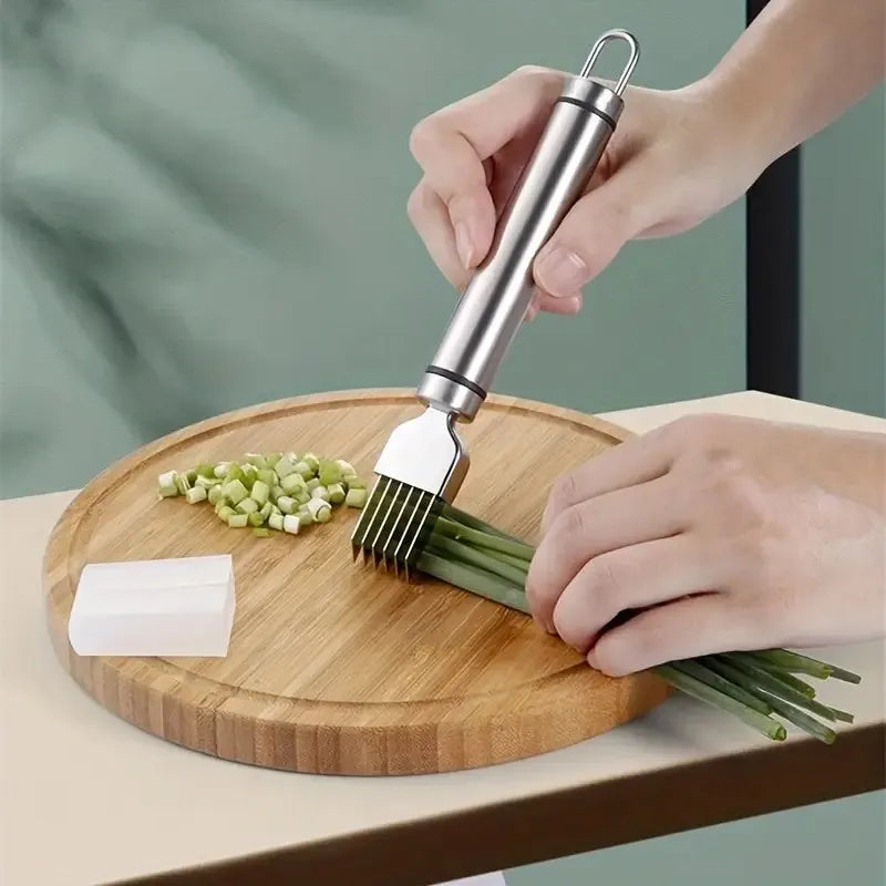 Stainless Steel Green Onion Shredder & Scallion Cutter Vegetable Slicer PLUSH