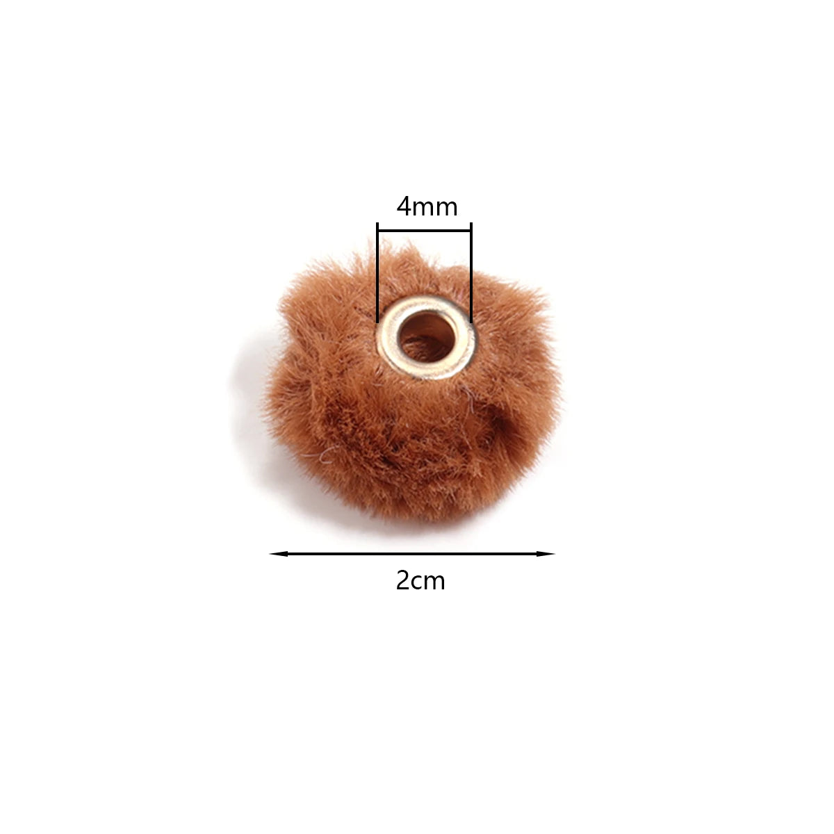 10pcs Multicolor Pompom Plush Fur Ball Beads DIY Jewelry Charms DIY Jewelry Charms PLUSH
