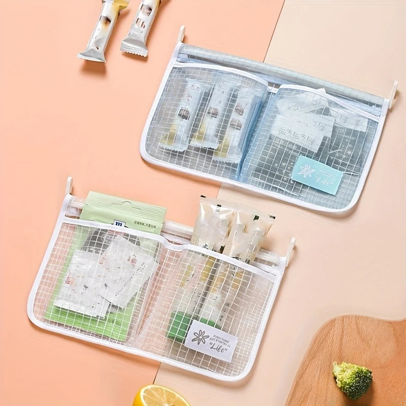 Refrigerator Hanging Storage Bag – Polyester Kitchen Organizer Kitchen Hanging Organizer PLUSH
