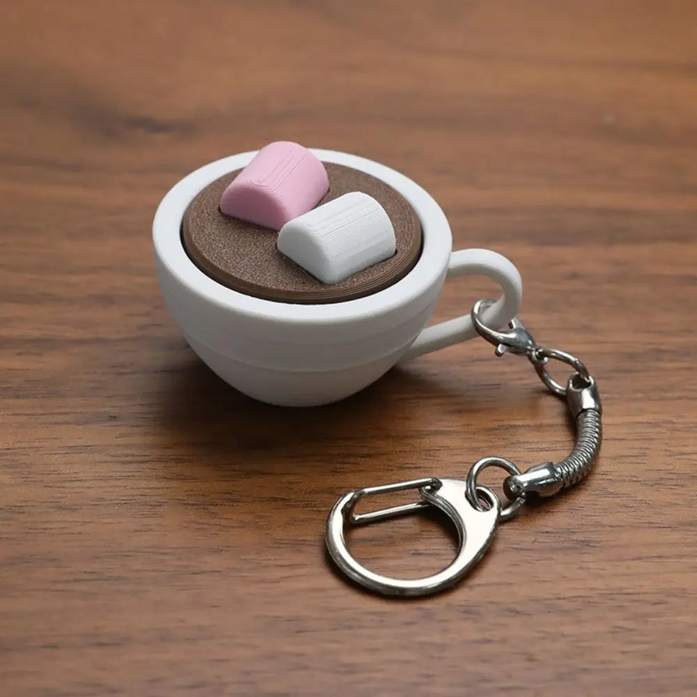 3D Printed Clicker Fidget Keychain – Sensory Button Pendant Fidget Keychain PLUSH