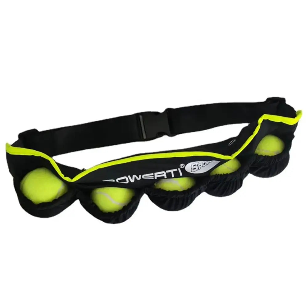 Adjustable Tennis Ball Waist Bag – Fanny Pack with 5 Pouches Tennis Waist Bag PLUSH