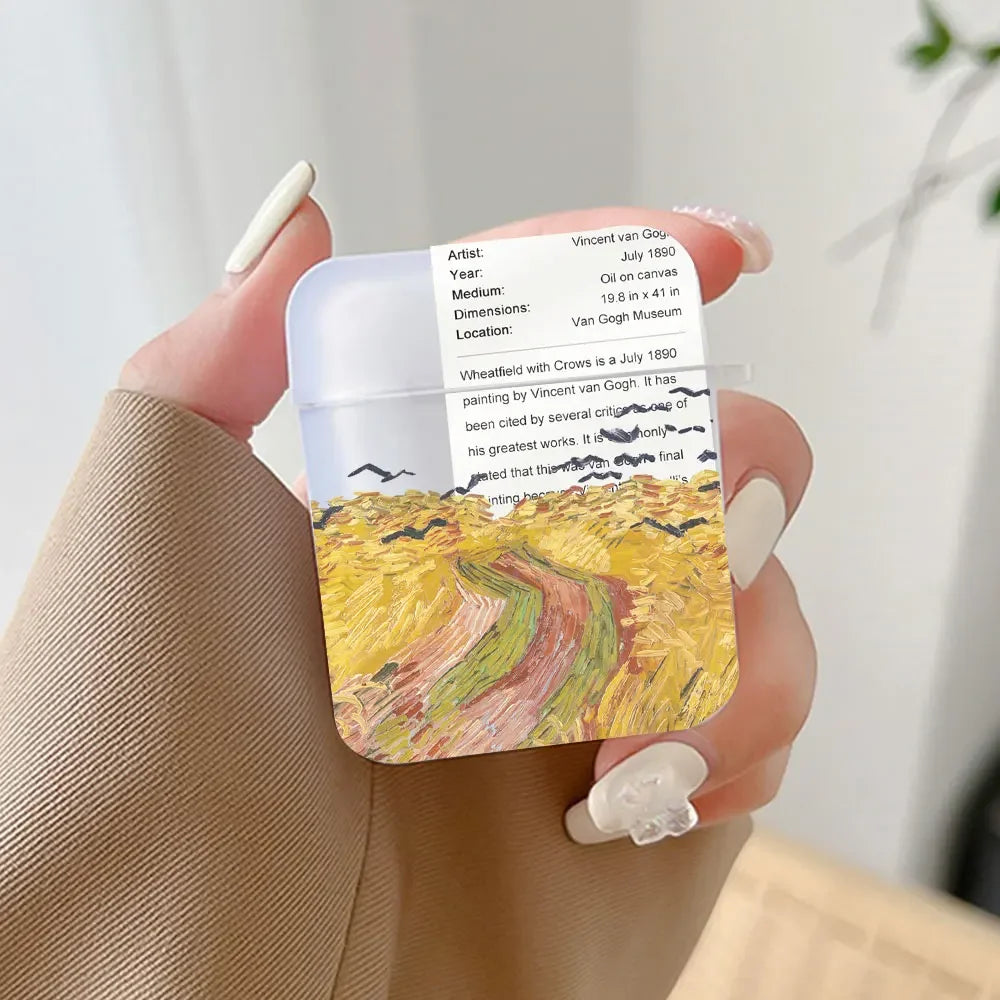 Van Gogh Art AirPods Case Cover – Fits All AirPods Models AirPods Case Cover PLUSH -9 for Airpods 4th