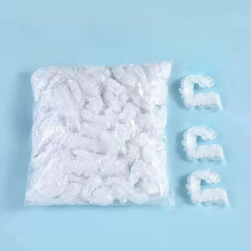 Disposable Waterproof Shower Cap & Heated Hair Mask Cap Hair Care Cap PLUSH