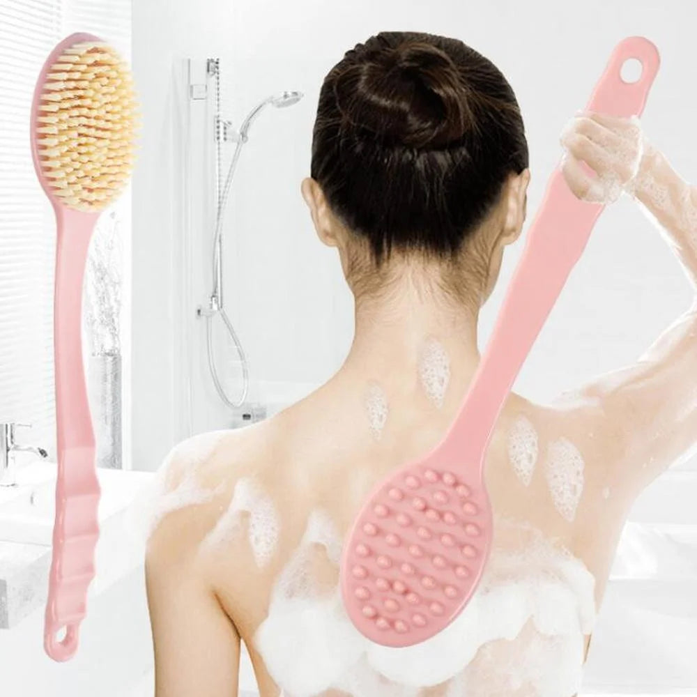 Long Handle Bath Brush – Soft Body Scrubber & Exfoliator Bath Scrub Brush PLUSH