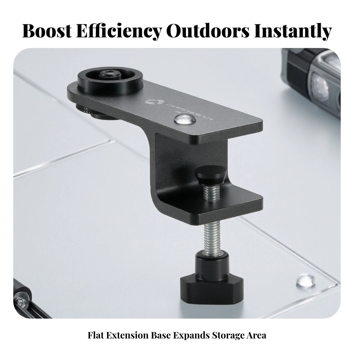 Tabletop Extension Clamp – Lightweight Camping Table Hardware Camping Table Clamp PLUSH