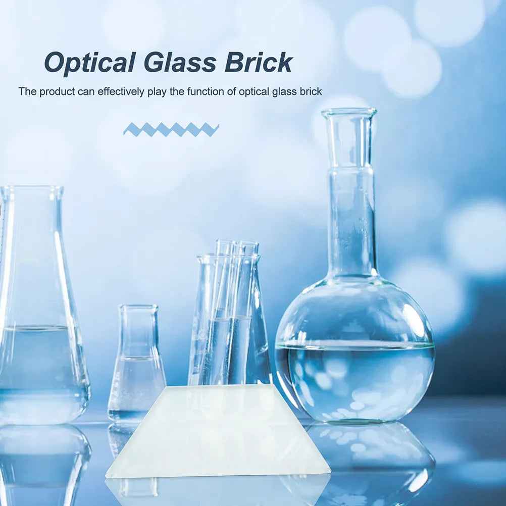 2pcs Trapezoidal Optical Glass Bricks – Physics Lab Experiment Physics Lab Equipment PLUSH