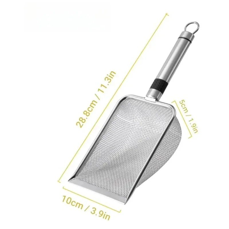Stainless Steel Cat Litter Scoop – Rust-Resistant & Ergonomic Cat Litter Scoop PLUSH