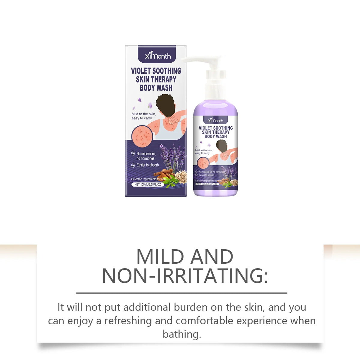 Violet Shower Gel – Nourishing Fragrant Body Wash 100ml Shower Gel PLUSH