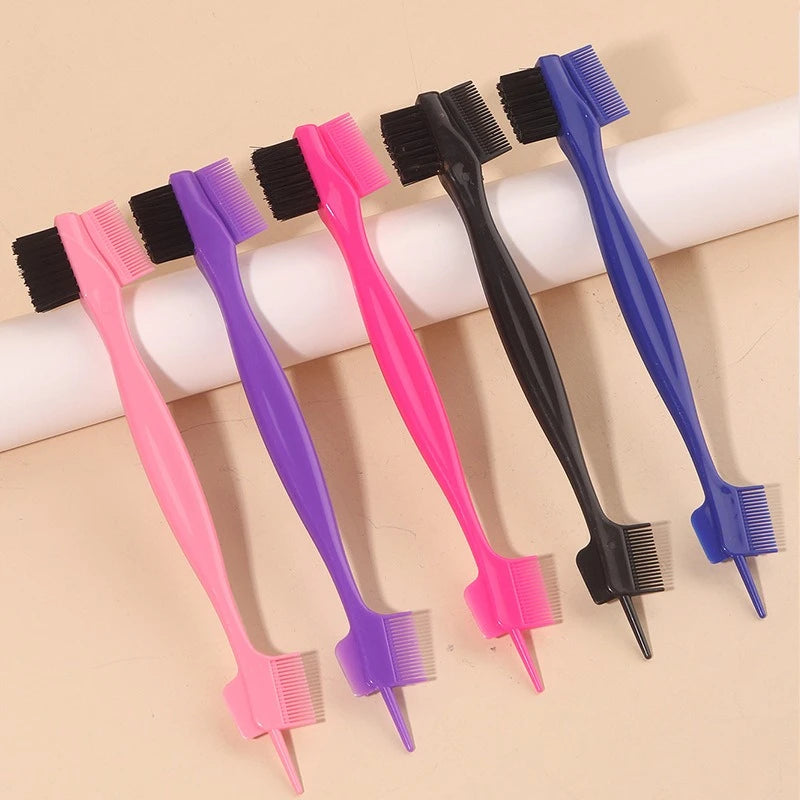 Edge Control Brush Comb for Wigs & Natural Hair – 1pc Hair Styling Comb PLUSH