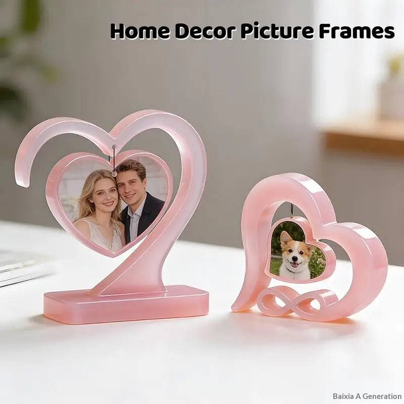 Heart Photo Frame Silicone Mold – DIY Epoxy Resin Ornament Resin Casting Mold PLUSH