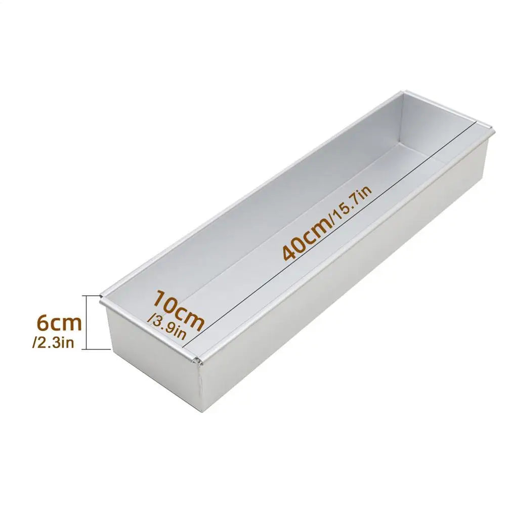 Rectangle Tiramisu Cake Mold – Nonstick Aluminum Baking Pan Cake Baking Mold PLUSH B