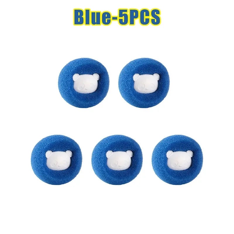 Laundry Washing Balls – Lint & Pet Hair Remover 6pcs Laundry Washing Balls PLUSH Blue 5PCS