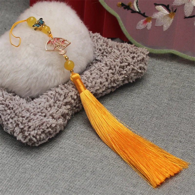 Hanfu Tassel Decoration – Antique Fan Cheongsam Trim | 30cm