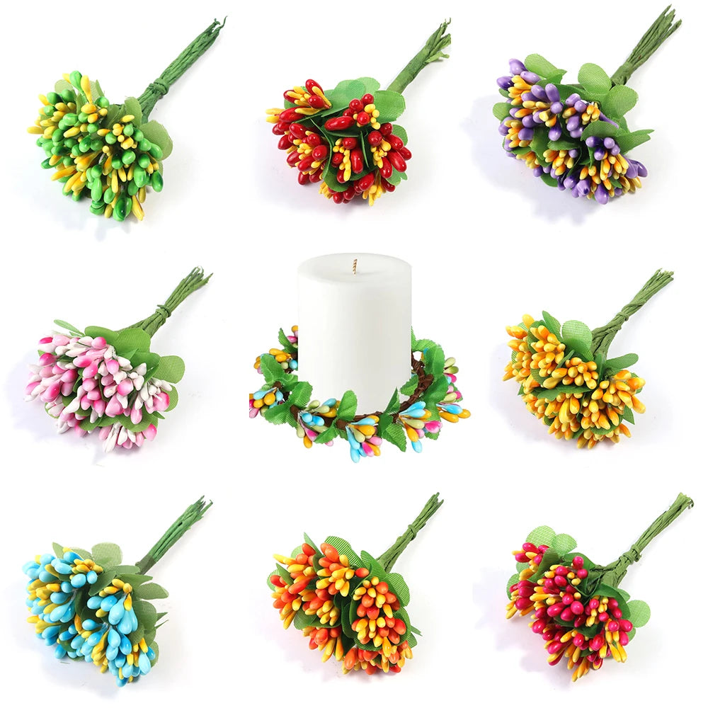 20pcs Gypsum Artificial Flower Stamens 85mm – DIY Wedding Décor Artificial Flower Stamens PLUSH