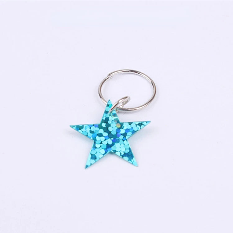 20pcs Butterfly Star Hair Braid Beads – Dreadlock Cuff Rings Hair Braid Beads PLUSH No.12 20pcs