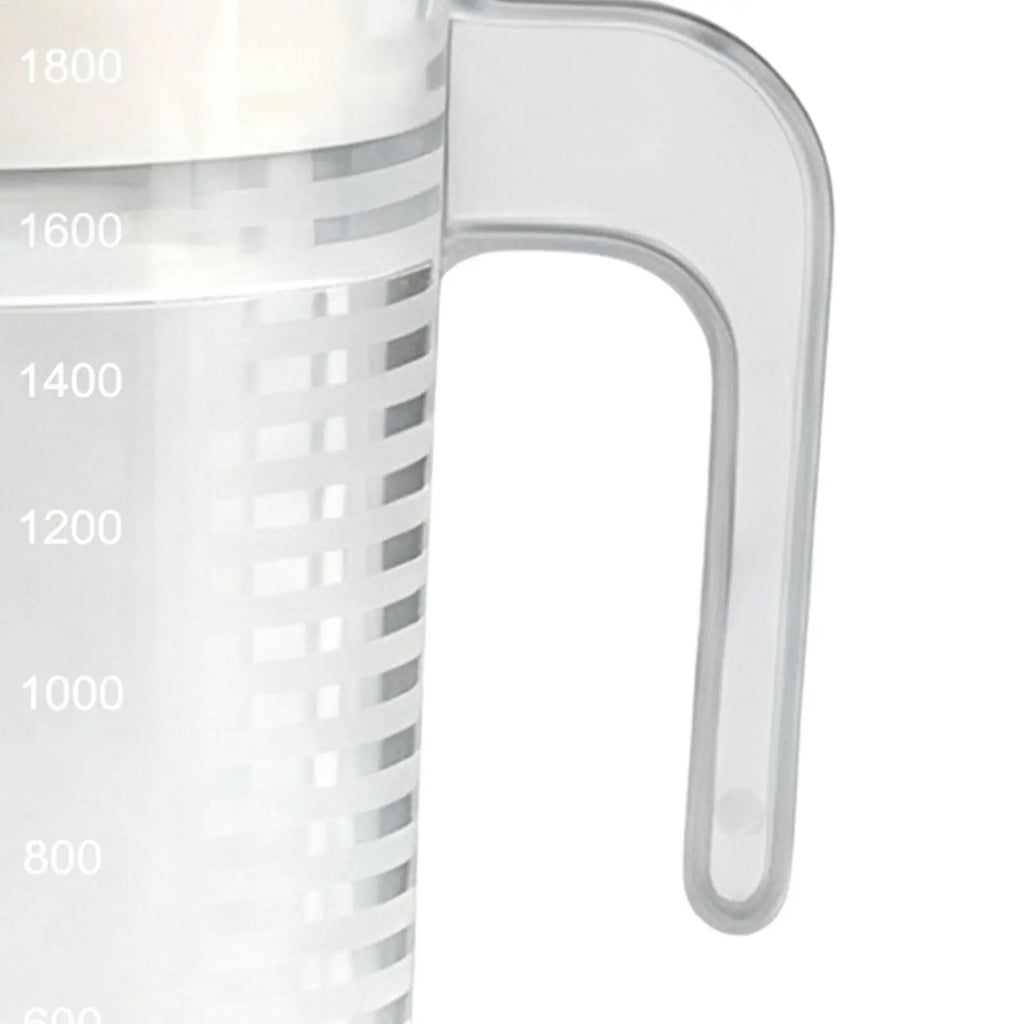 2L Measuring Pitcher Jug with Lid – Clear Water & Juice Carafe Measuring Pitcher Jug PLUSH