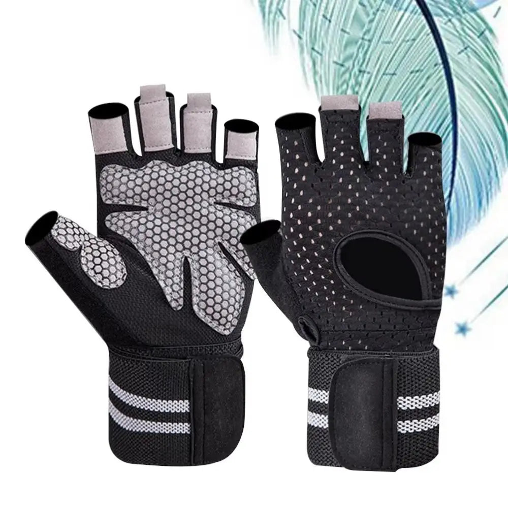 Fingerless Workout Gloves – Anti-Slip Cycling & Gym Gloves Fingerless Cycling Gloves PLUSH