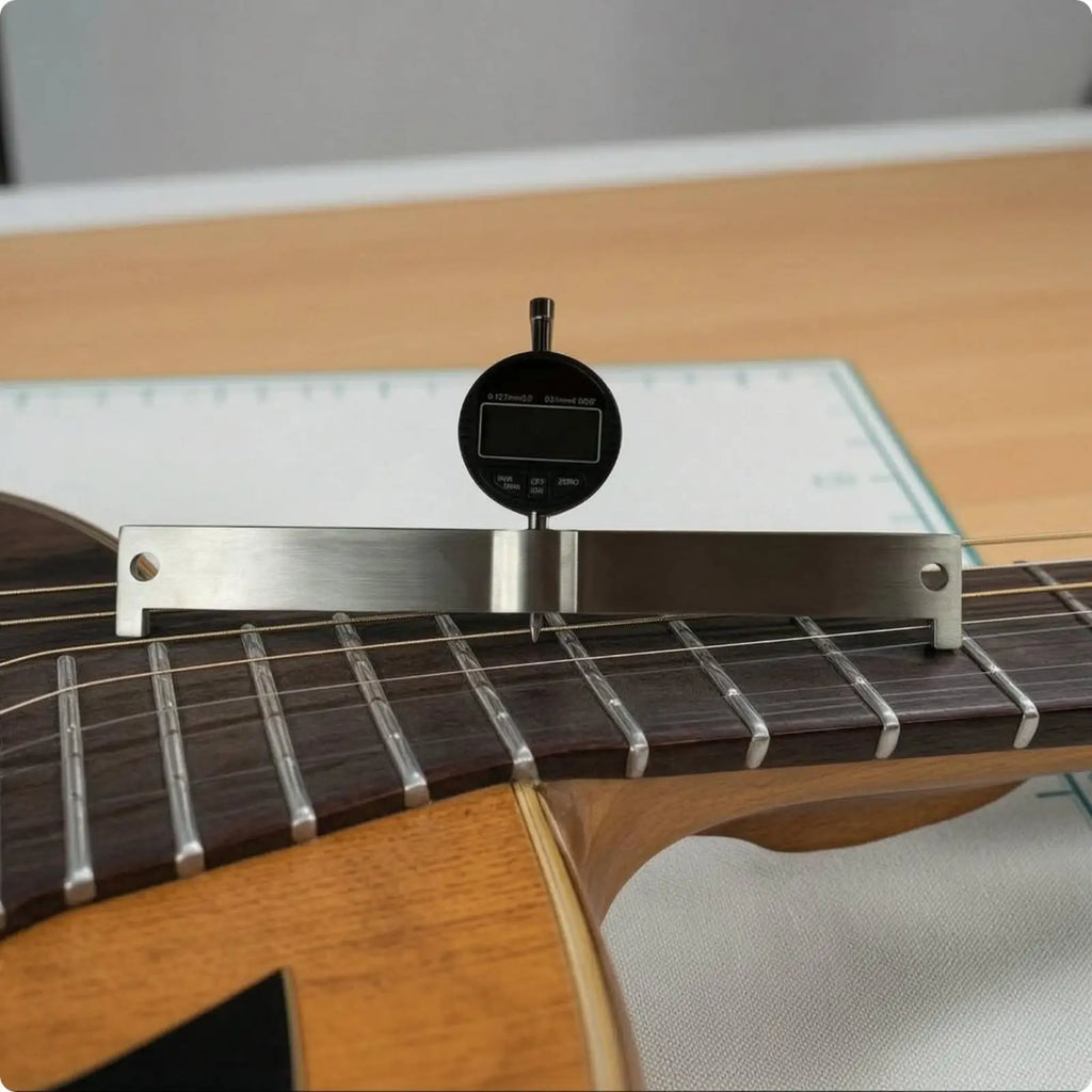 Guitar Leveling Bar with Digital Gauge | Luthier Tool Luthier Measurement Tool PLUSH