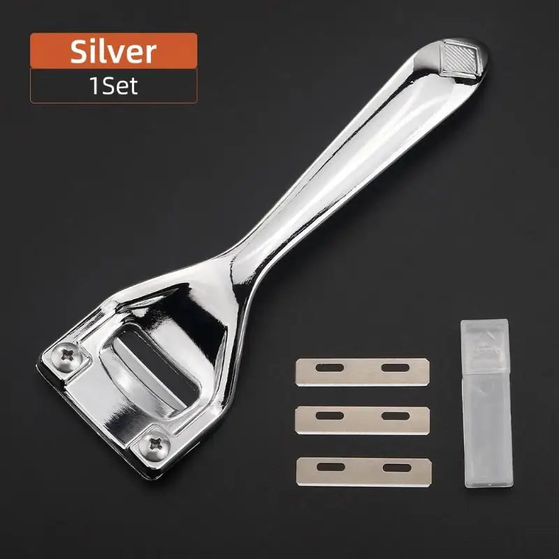 Leather Skiving Knife Set – DIY Carving & Cutting Tool Leather Craft Tool PLUSH Silver