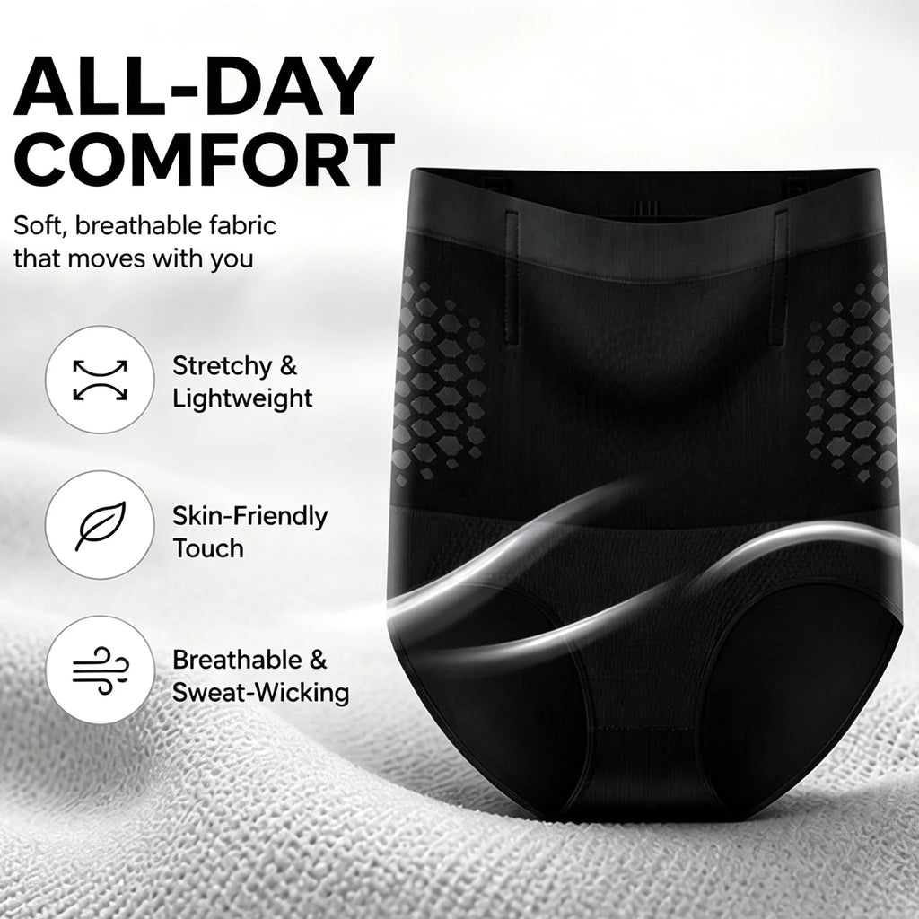 Zeriluna High Waist Shapewear Panties – Tummy Control & Butt Lift Shaping Panties PLUSH