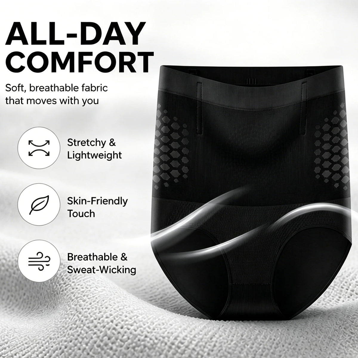 Zeriluna High Waist Shapewear Panties – Tummy Control & Butt Lift Shaping Panties PLUSH