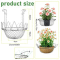 Adjustable Hanging Basket Plant Riser – Indoor & Outdoor Hanging Plant Riser PLUSH 1PC