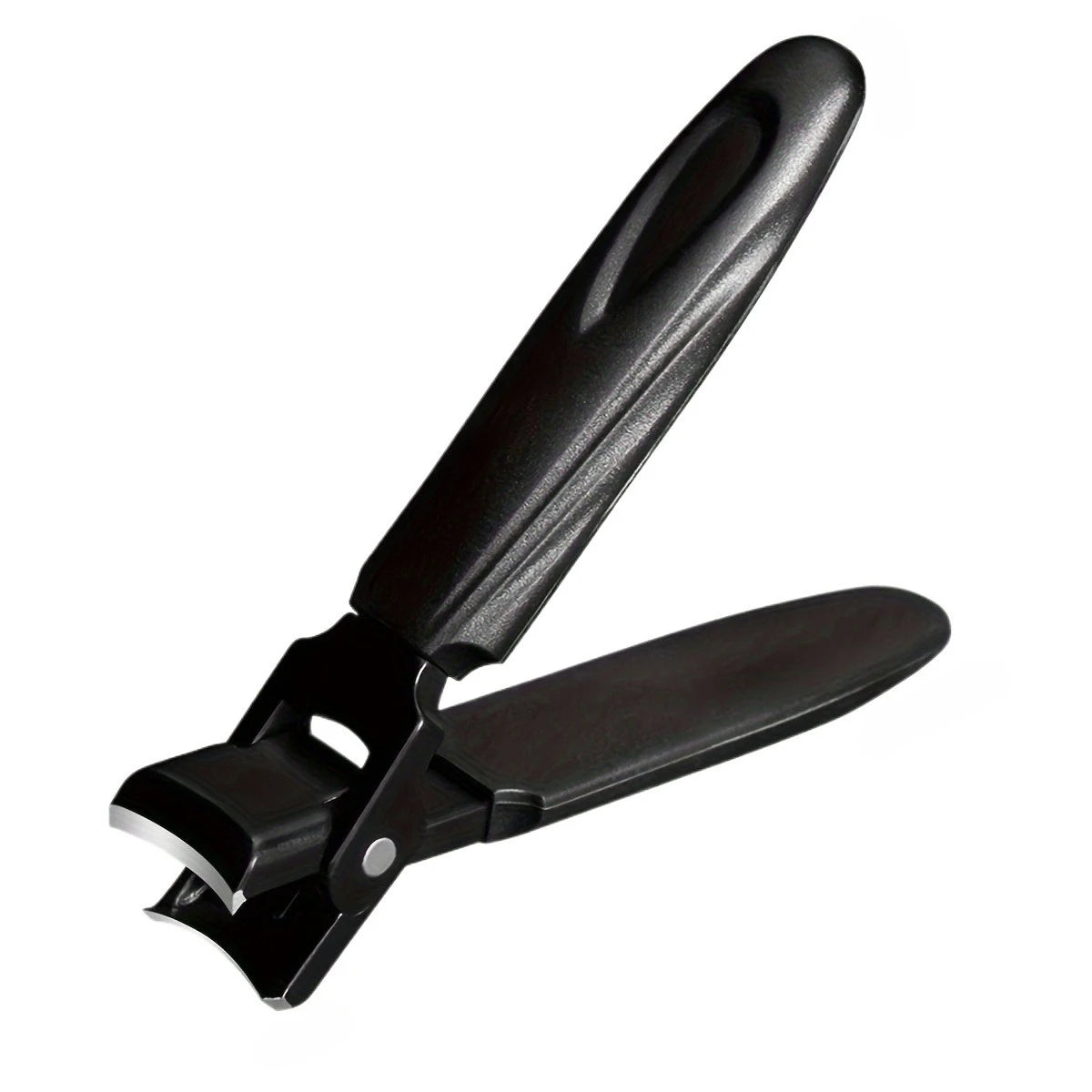 Wide Jaw Heavy-Duty Nail Clipper – Stainless Steel Blade Nail Clipper PLUSH Black