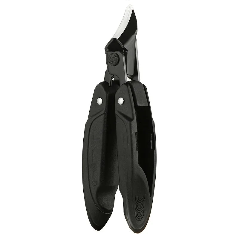 Ouriner Toenail Clippers – Thick Nails, Sharp Blade & Grip Nail Clipper PLUSH Black