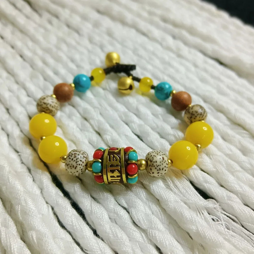 Tibetan Bohemian Beaded Bracelet – Colorful Ethnic Vintage Style Beaded Bracelet PLUSH