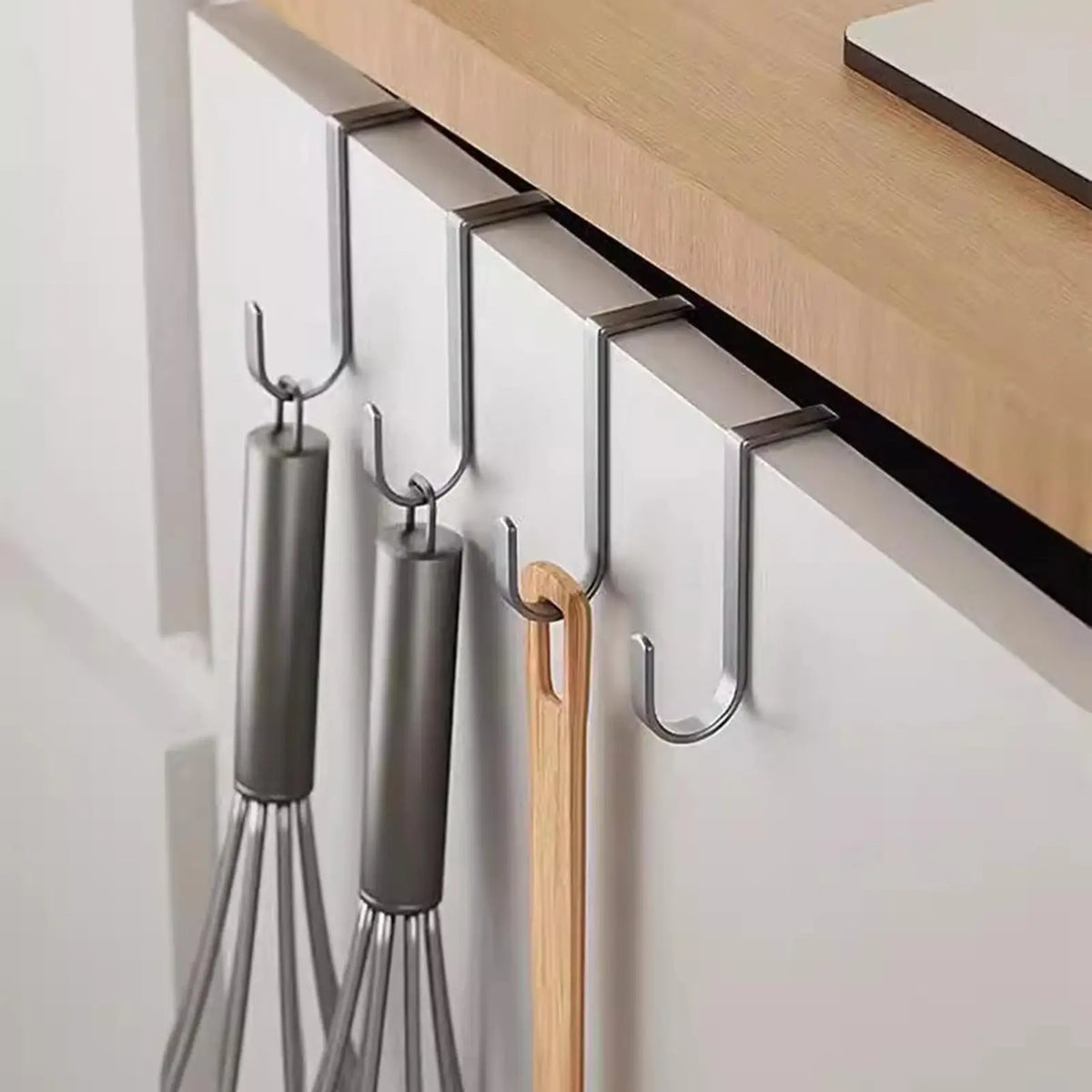 Over the Door Hooks 5-Pack – Heavy Duty Stainless Steel Door Storage Hooks PLUSH