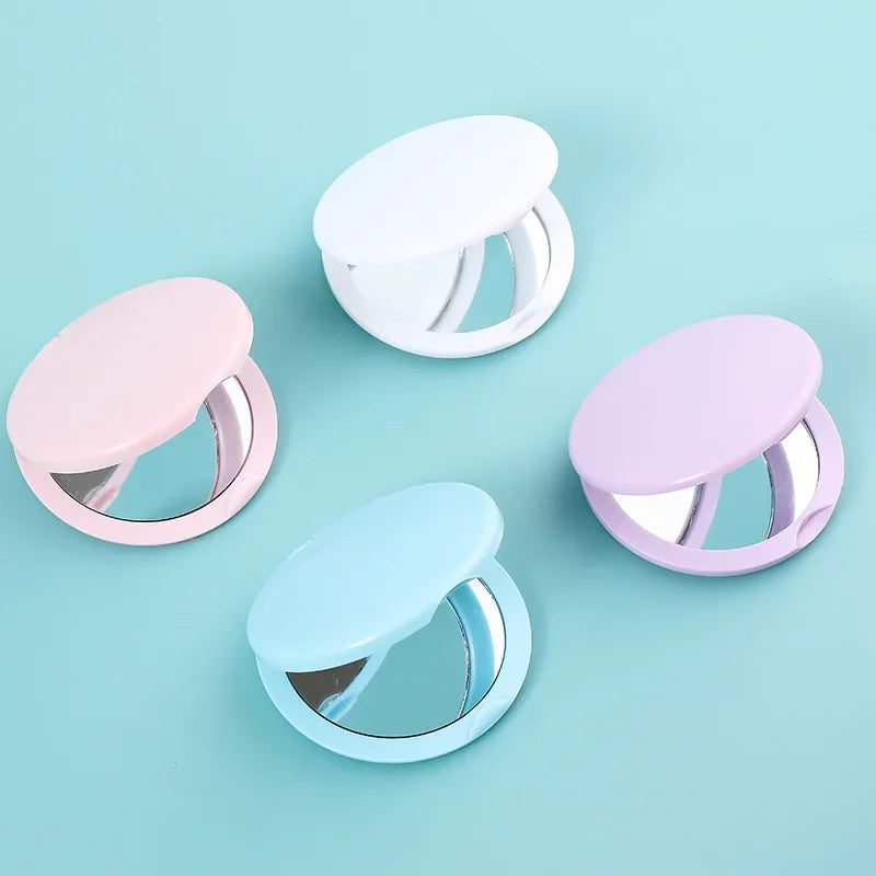 Mini Folding Pocket Makeup Mirror – Portable Vanity Mirror Pocket Makeup Mirror PLUSH