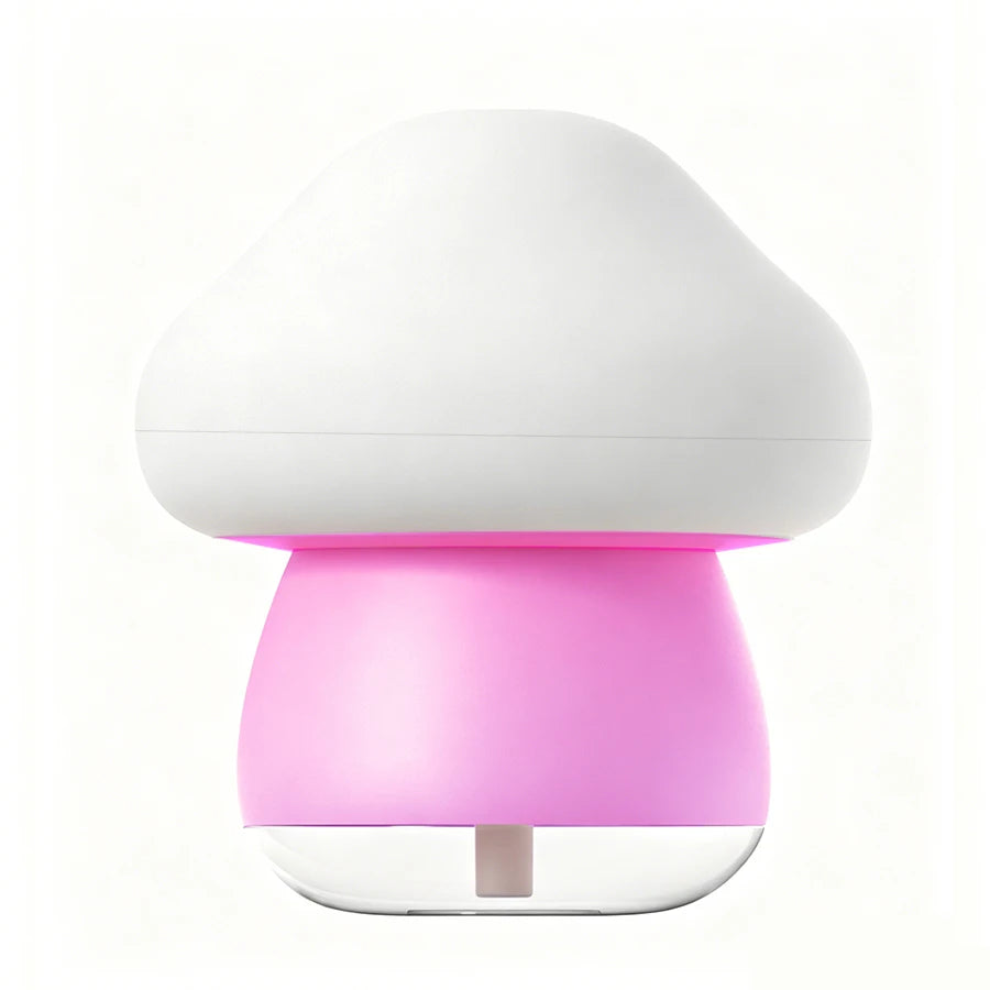 PLUSH Ultrasonic Cool Mist Humidifier for Home & Bedroom Cool Mist Humidifier PLUSH Pink USB Type-C