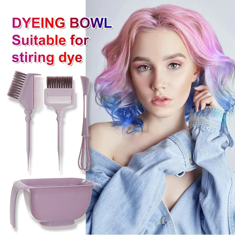 WANMEI All-in-One Hair Dye Kit – Reusable Salon Tools Set Hair Dye Tool Kit PLUSH