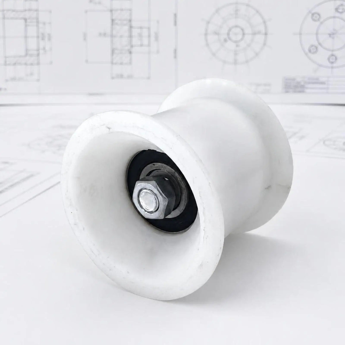 Nylon Conveyor Belt Tensioner Pulley Wheel with Bearing Belt Tensioner Pulley PLUSH