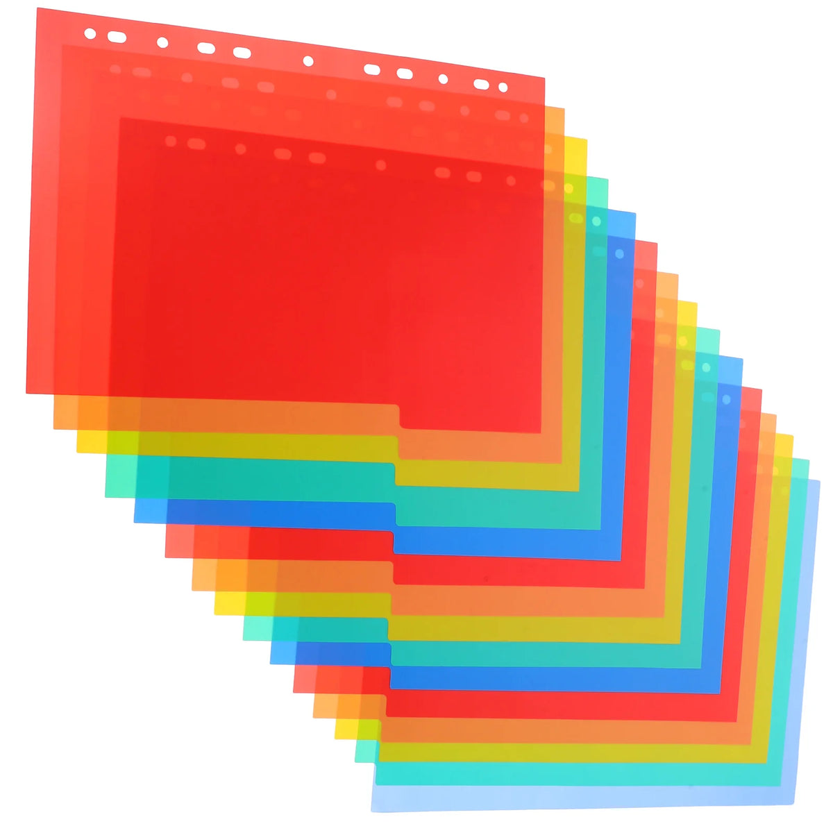 20-Pack A4 11-Hole PP Index Dividers – Binder Tabs & Separators Binder Index Dividers PLUSH
