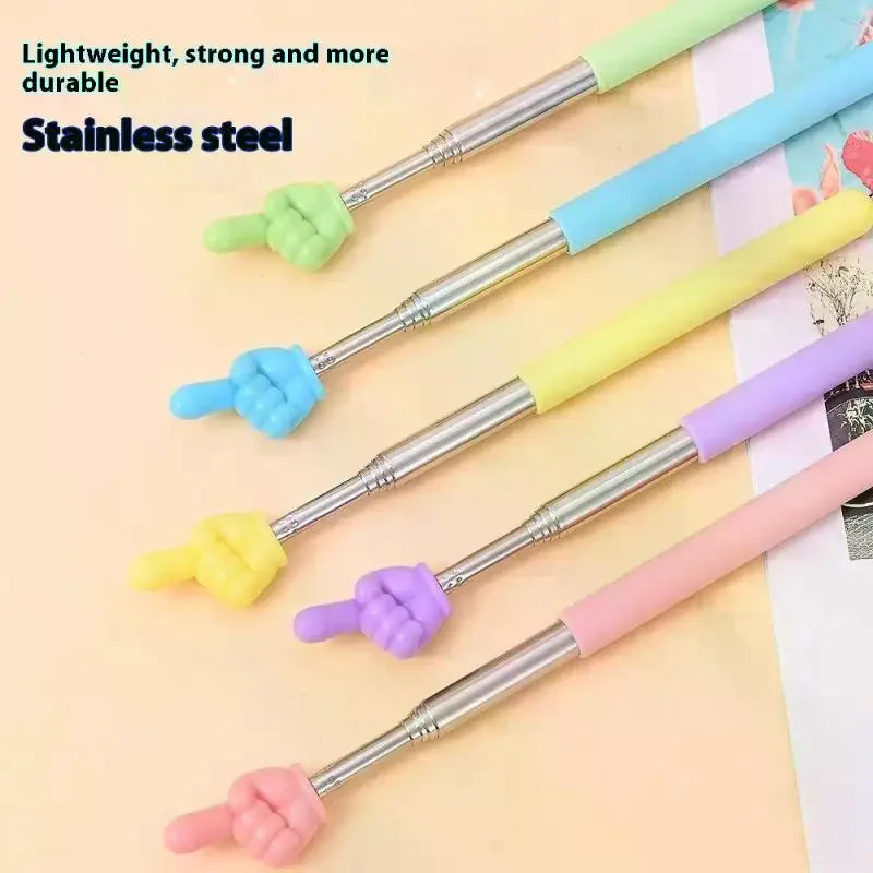Telescopic Teaching Pointer Stick – Finger Tip Design 68cm Teaching Pointer Stick PLUSH