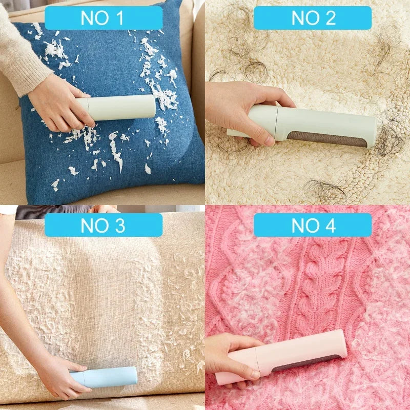2-in-1 Reusable Pet Hair Remover Brush & Lint Roller Pet Hair Remover PLUSH