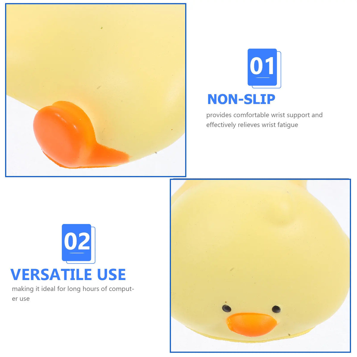 Ergonomic Memory Foam Mouse Pad Wrist Rest | Non-Slip Wrist Rest Mouse Pad PLUSH