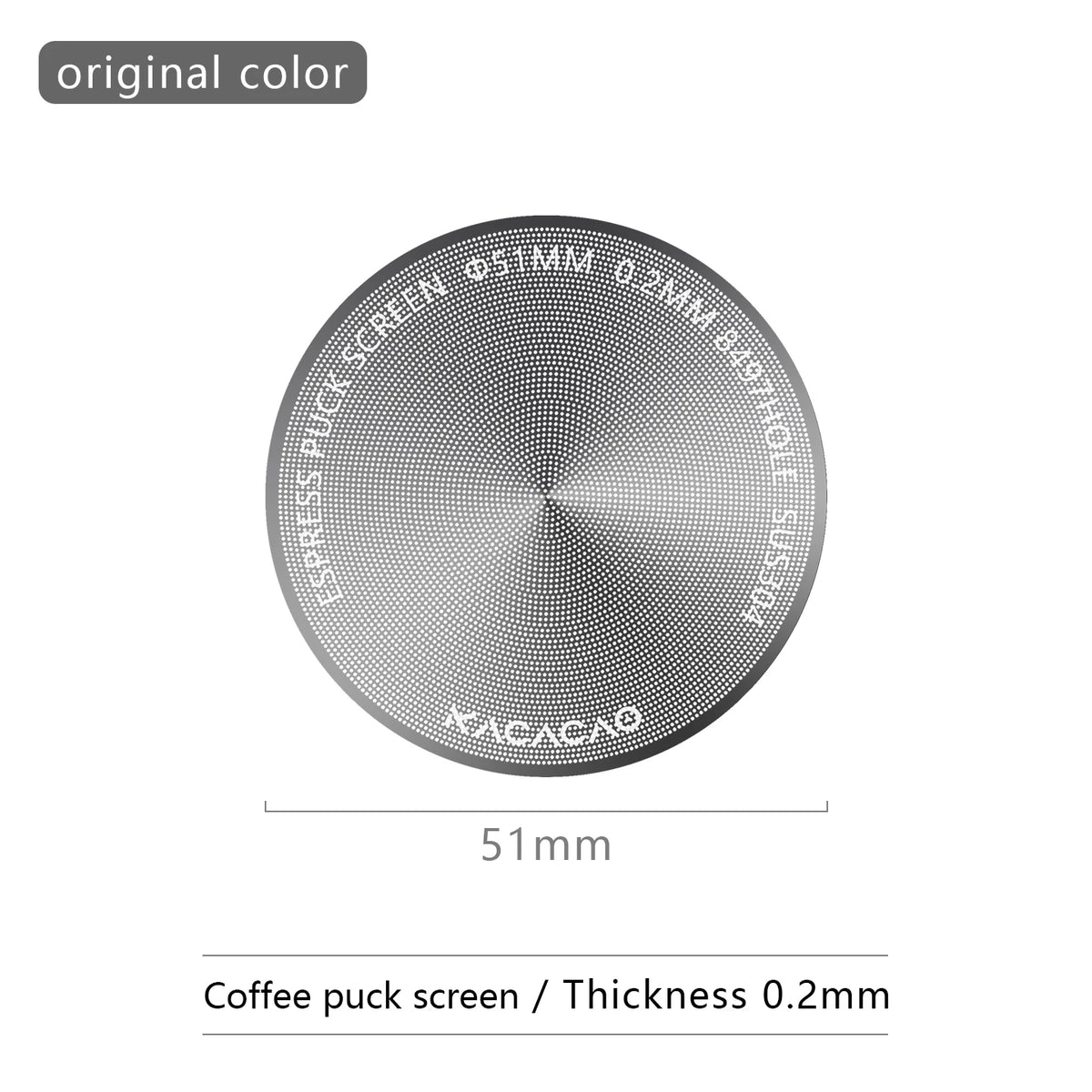 KACACAO Magnetic Puck Screen 51/53/58.5mm Reusable Espresso Filter Espresso Coffee Filter PLUSH 51mm Screen 1 PCS