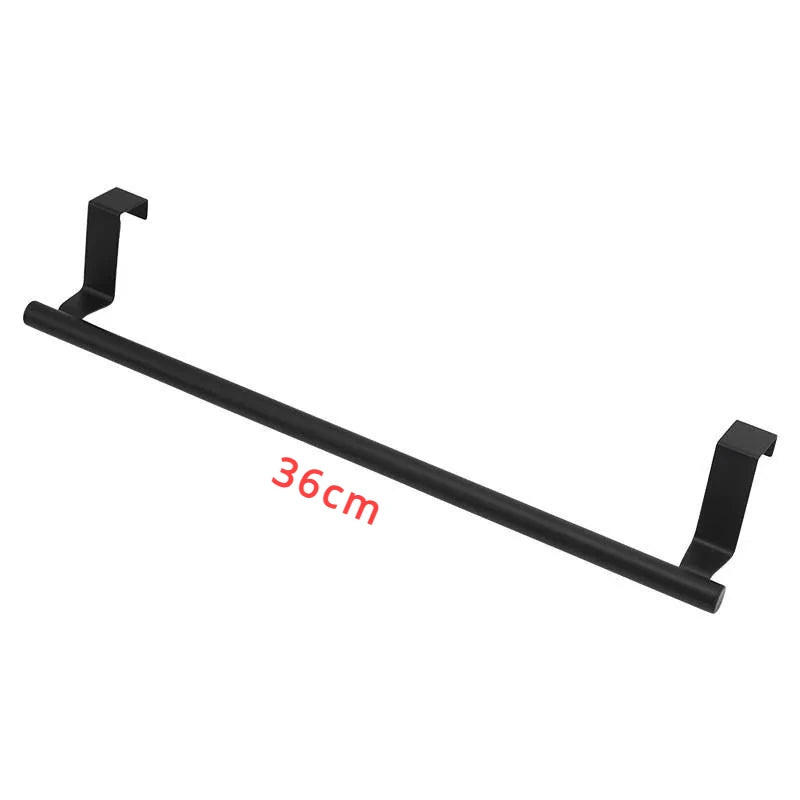 Over Cabinet Door Towel Rack – Punch-Free Stainless Steel Cabinet Door Towel Rack PLUSH 1Pcs L