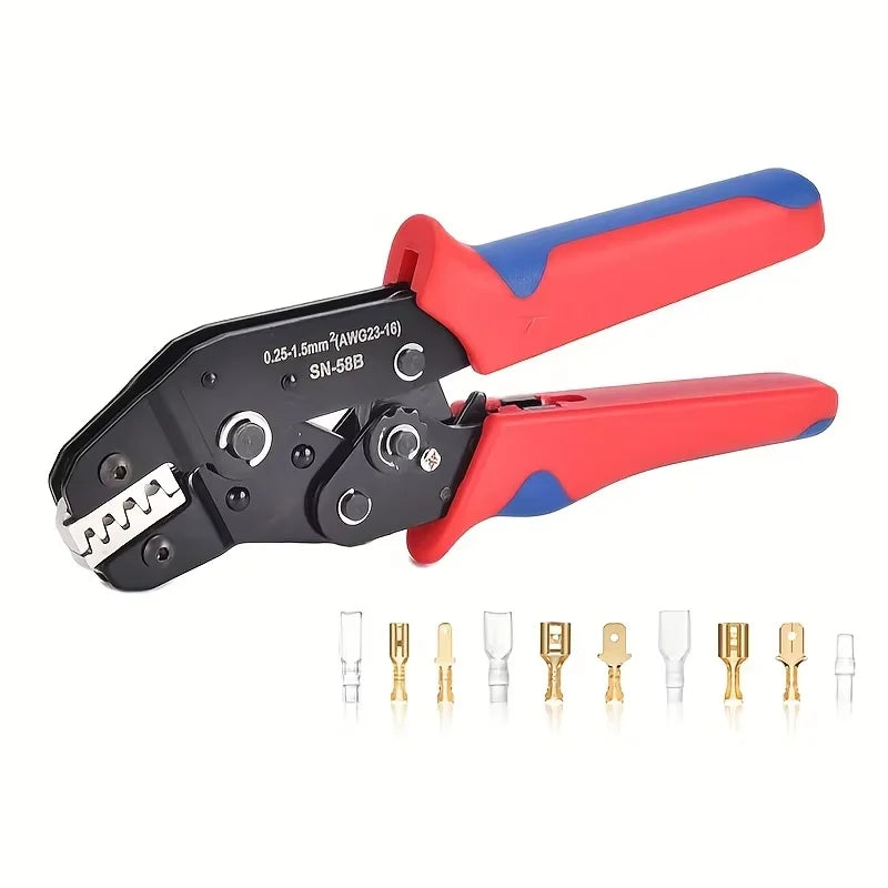 SN-58B Ratchet Wire Crimper Plier AWG23-16 | Dupont Terminals Ratchet Crimper Plier PLUSH