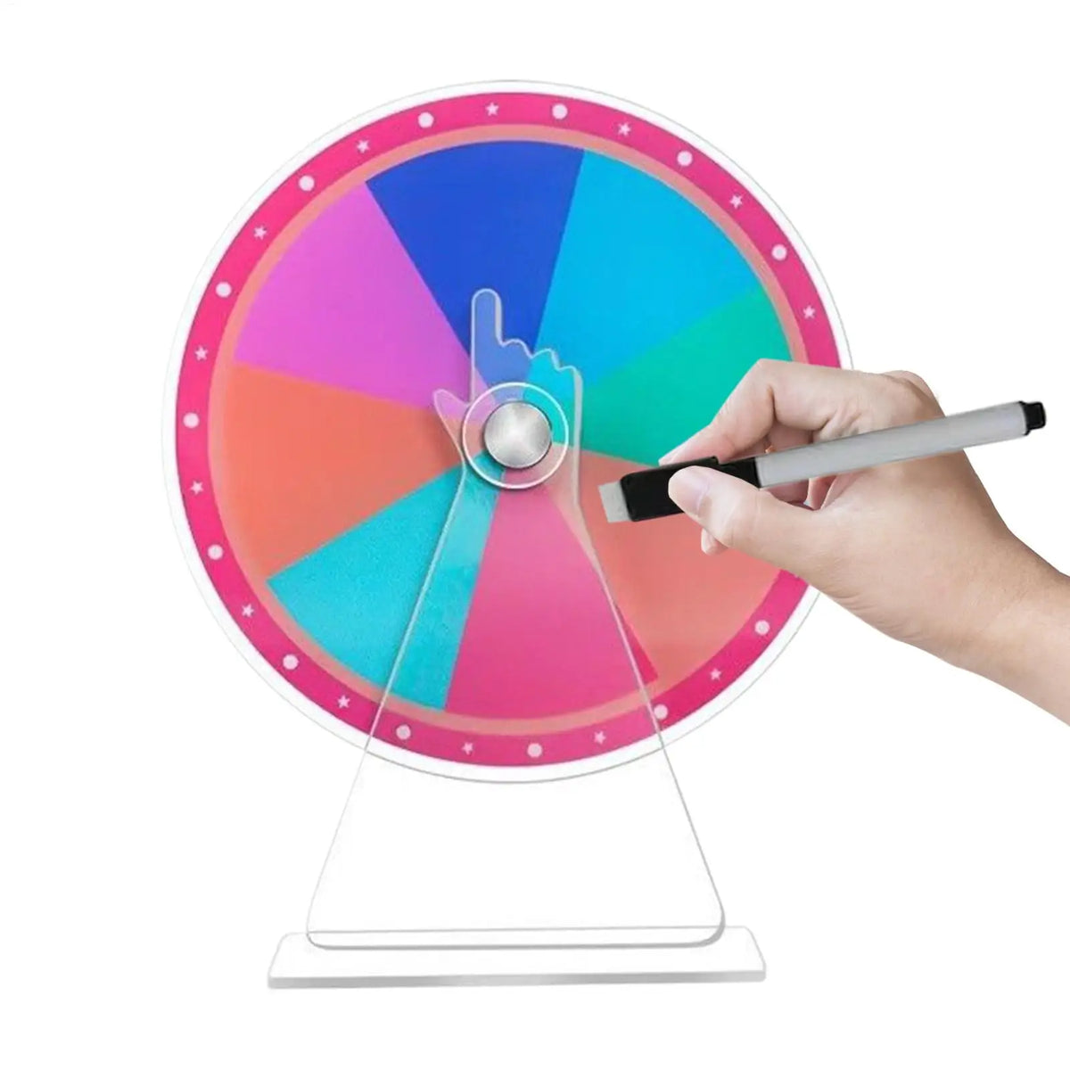 DIY Prize Spin Wheel – Erasable Tabletop Roulette Spinner Prize Spin Wheel PLUSH