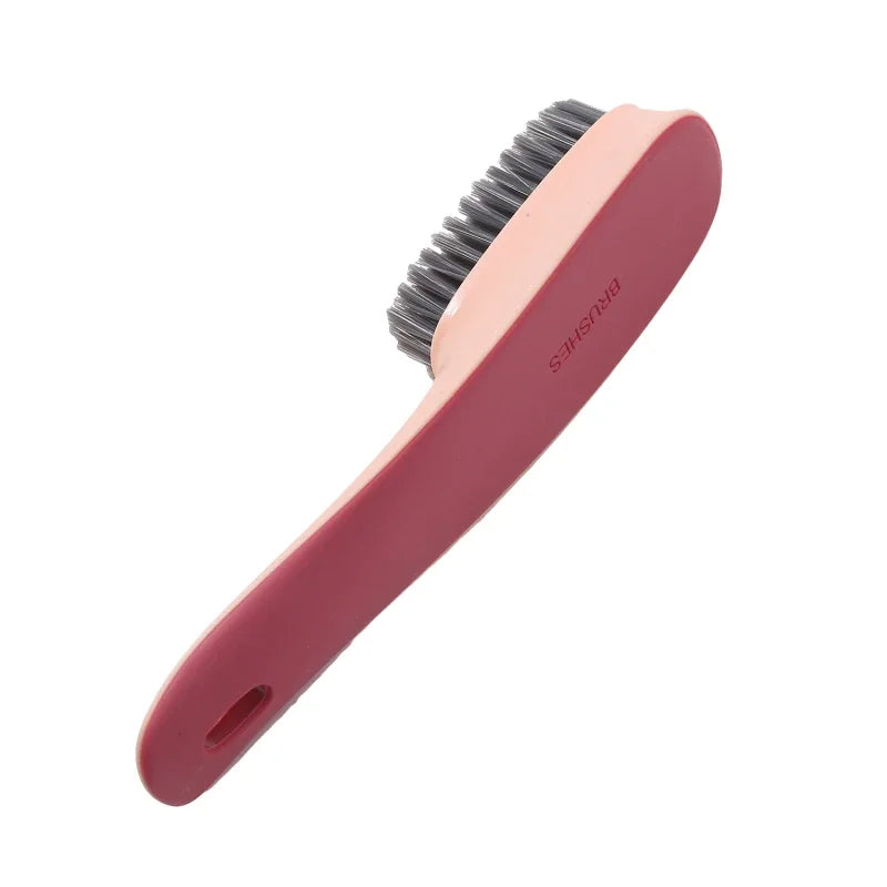 Multi-Purpose Shoe & Clothes Scrubbing Brush | Household Cleaning Cleaning Scrub Brush PLUSH Red