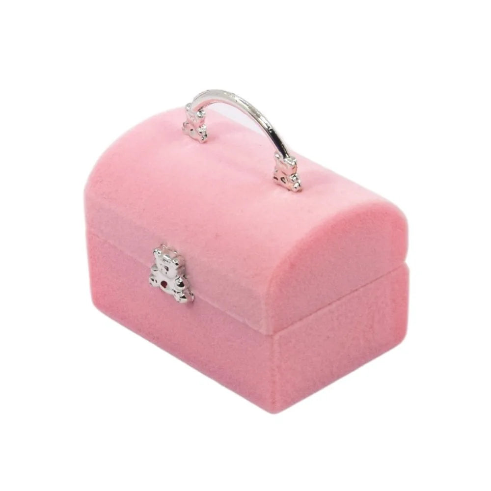 Velvet Jewelry Gift Box – Swan Turtle Mermaid Shapes Jewelry Gift Box PLUSH Pink Box