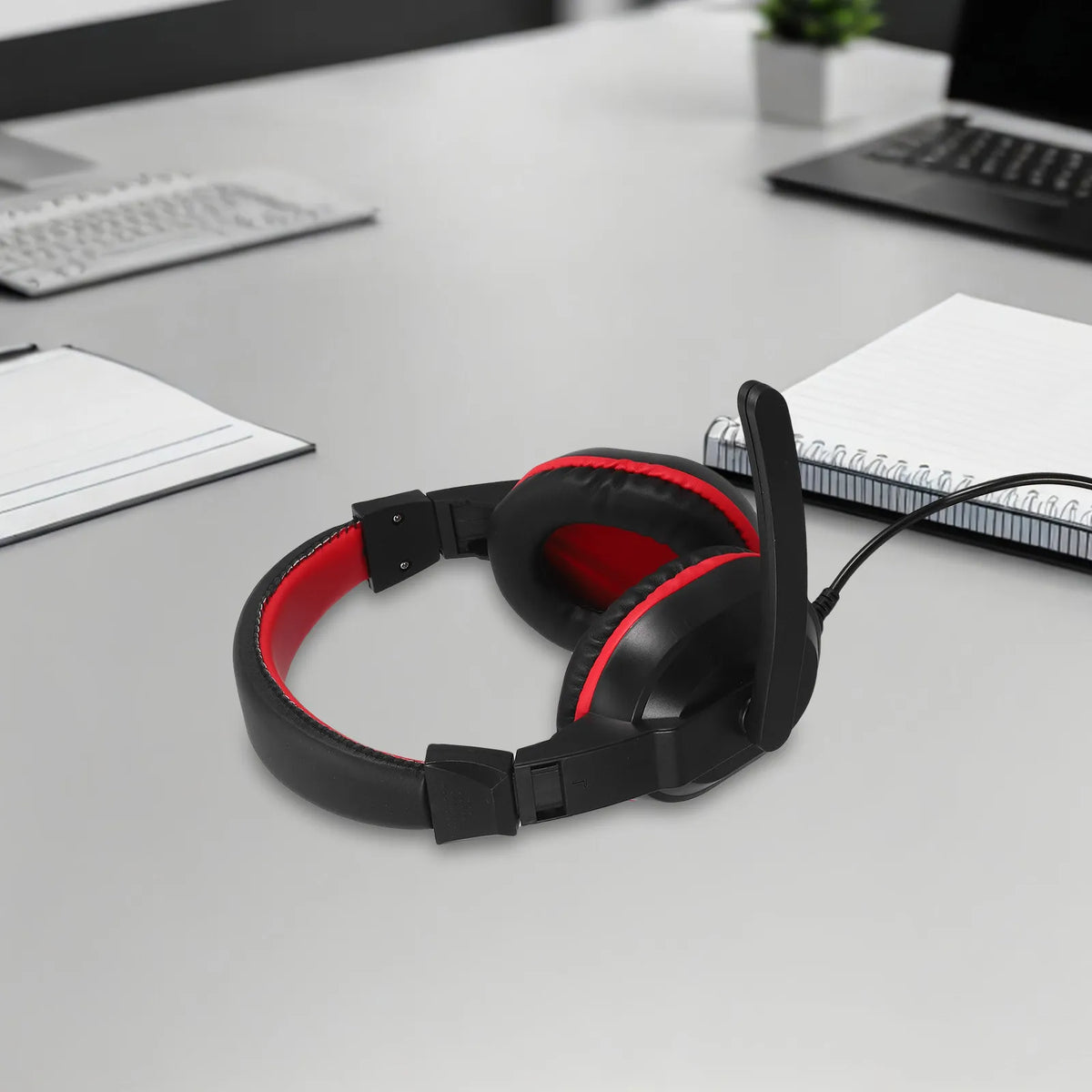 Foxnovo Over-Ear Wired Headset with Mic | Stereo Headphones Wired Headset PLUSH Default Title
