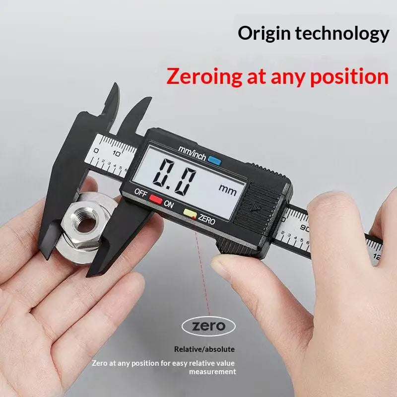 6" Digital Vernier Caliper 0–150mm LCD Electronic Measuring Tool Digital Caliper PLUSH
