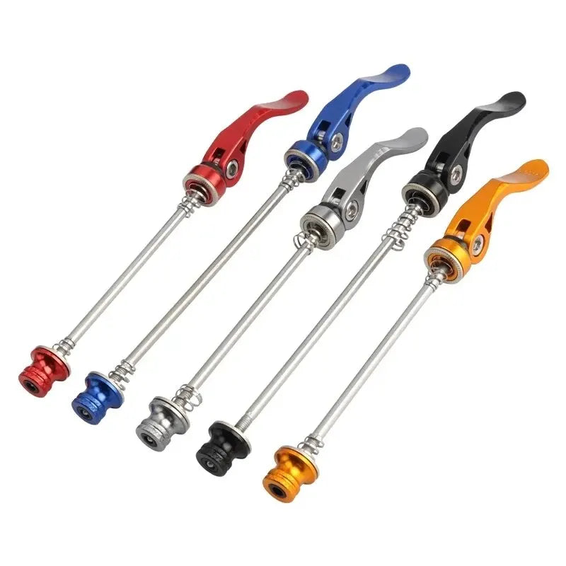 RIDERACE QR Quick Release Skewers Aluminum Alloy MTB Black Bike Quick Release Skewer PLUSH