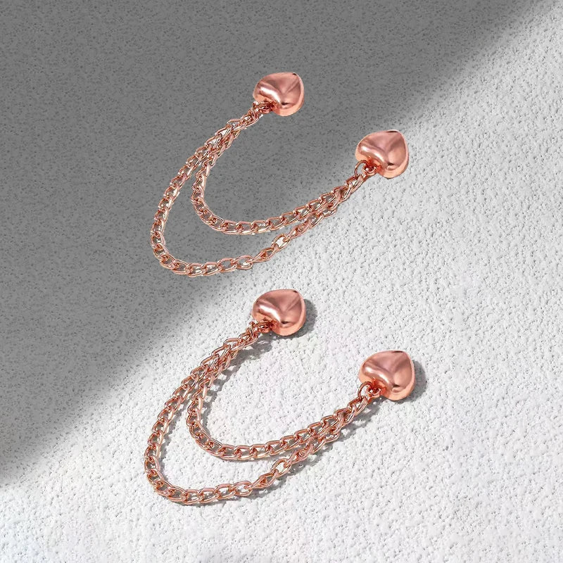 2pcs Magnetic Hem Clips – No-Sew Chain Cuff Fasteners for Pants Magnetic Hem Clips PLUSH style 13
